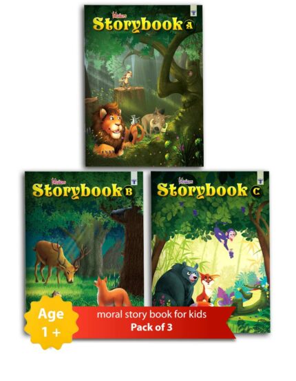 Moral Story Book for Kids | Books for 3  4 5 & 6 Years Old in English | 93 Bedtime Colorful Picture Stories for Reading | Short Stories for Girls and Boys | Set of 3 Blossom Series Books