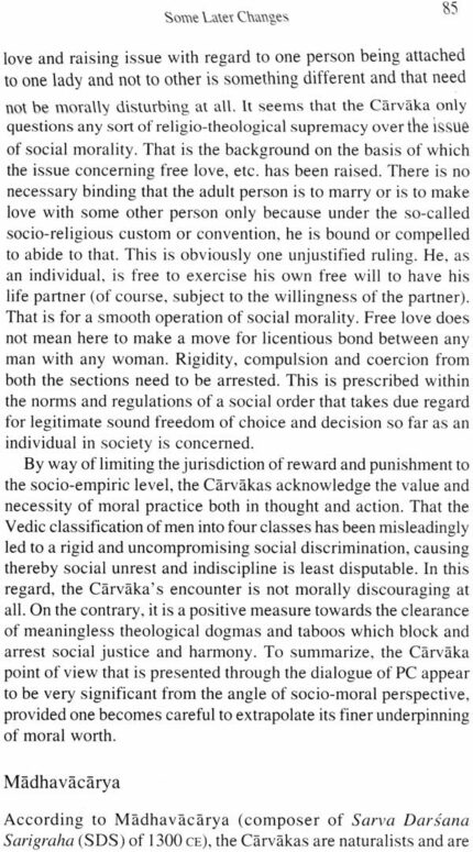 Ethics in Indian Materialist Philosophy