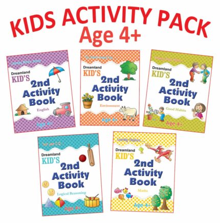 Kid's Activity Age 4+ - Pack (5 Titles- English Maths Environment Good Habits Logical Reasoning)