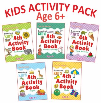 Kid's Activity Age 6+ - Pack (5 Titles - English  Maths  Environment  General Knowledge  Logical Reasoning )