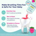 Chicco Toothpaste for Kids (1y-6y), Strawberry Flavour, 50g | Fluoride-Free | Removes Plaque, Helps Prevent Cavities - Image 3
