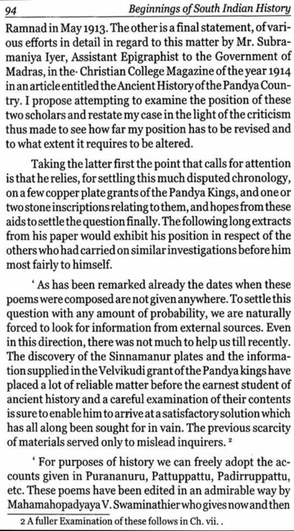 BEGINNINGS OF SOUTH INDIAN HISTORY