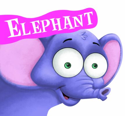 Board Book : Elephant ( Animals and Birds ) - Cutout Board Books