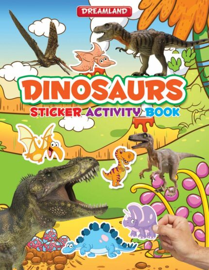 Dinosaurs Sticker Activity Book for Children Age 3-6 years - Colourful Pictures  Stickers and Fun Activities