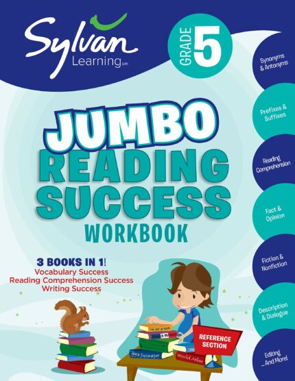 5th Grade Jumbo Reading Success Workbook: 3 Books in 1-- Vocabulary Success  Reading Comprehension Success  Writing Success; Activities  Exercises & ... Ahead (Sylvan Language Arts Jumbo Workbooks)