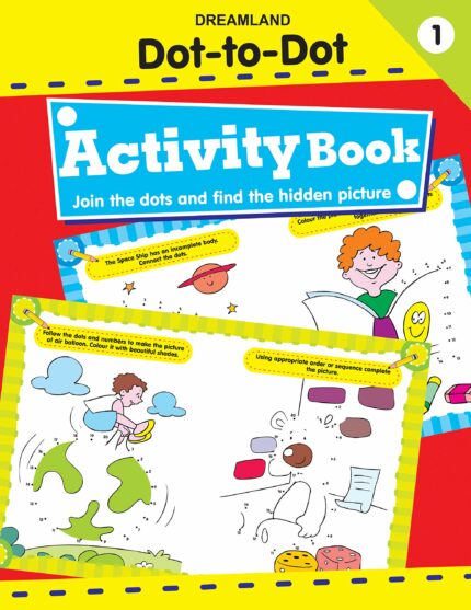 Fun with Dot to Dot Book 1 for Children - Join the Dots and Find the Hidden Picture 32 Pages Book