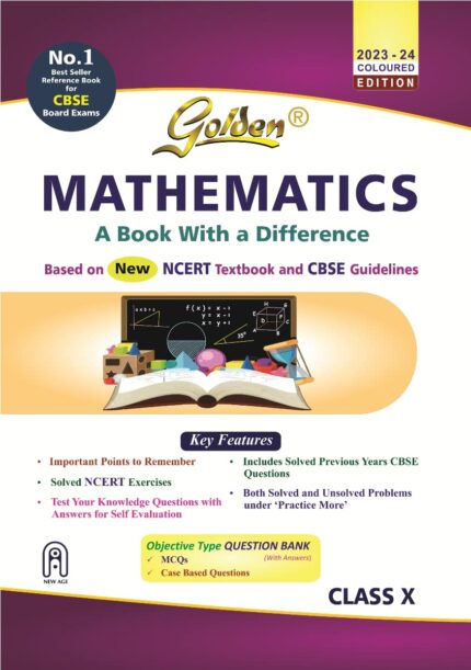 Golden Mathematics: Based on NCERT for Class-10 (For CBSE 2023 Board Exams  includes Objective Type Question Bank)