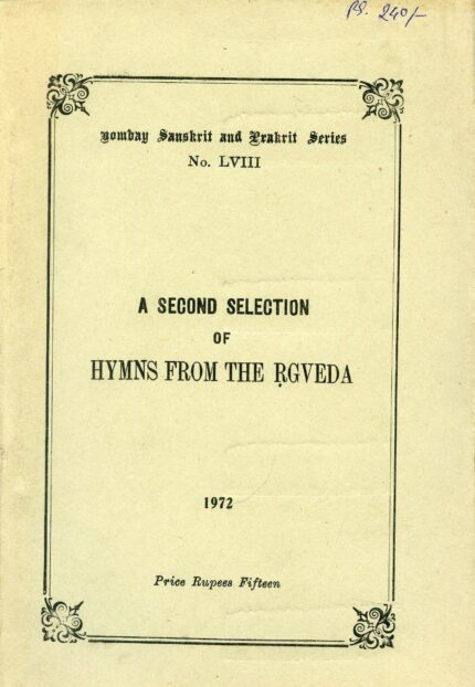 A Second Selection of Hymns from the Rgveda